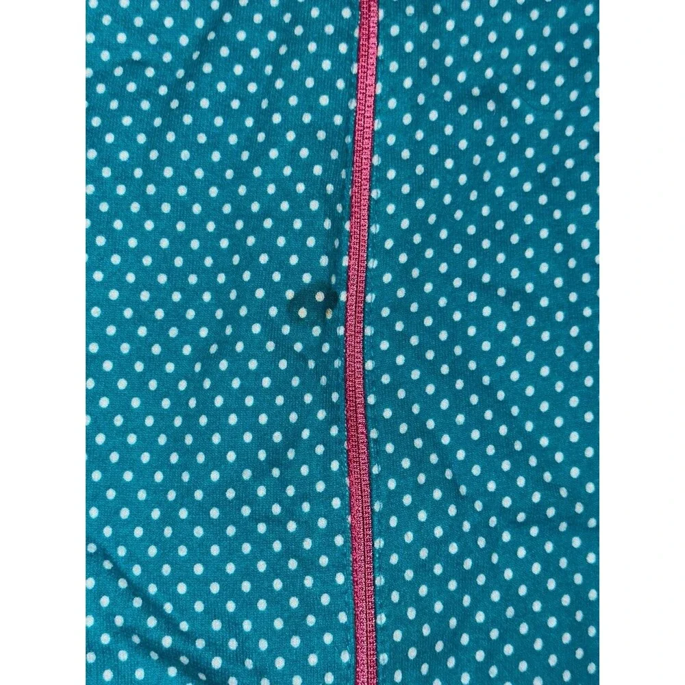 Vtg Gymboree Rainbow Tag Infant One Piece Polka Dot Floral Collar Striped Cuffs